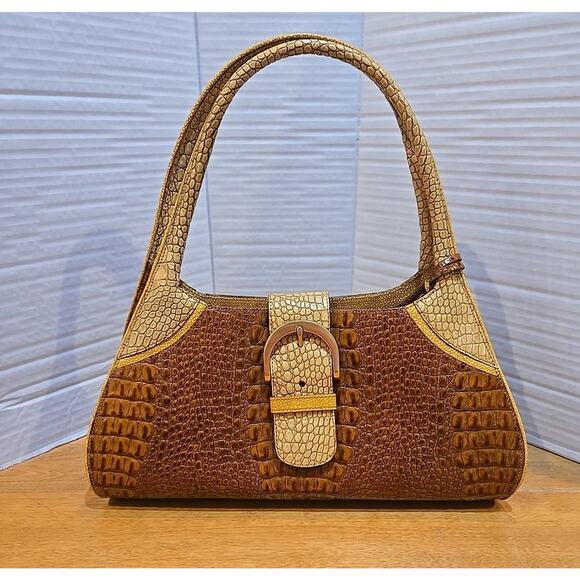 Brahmin Handbags - Brahmin Handbags Sophie Honey Tricolor Fairhaven, MA Handcrafted Italian Leather